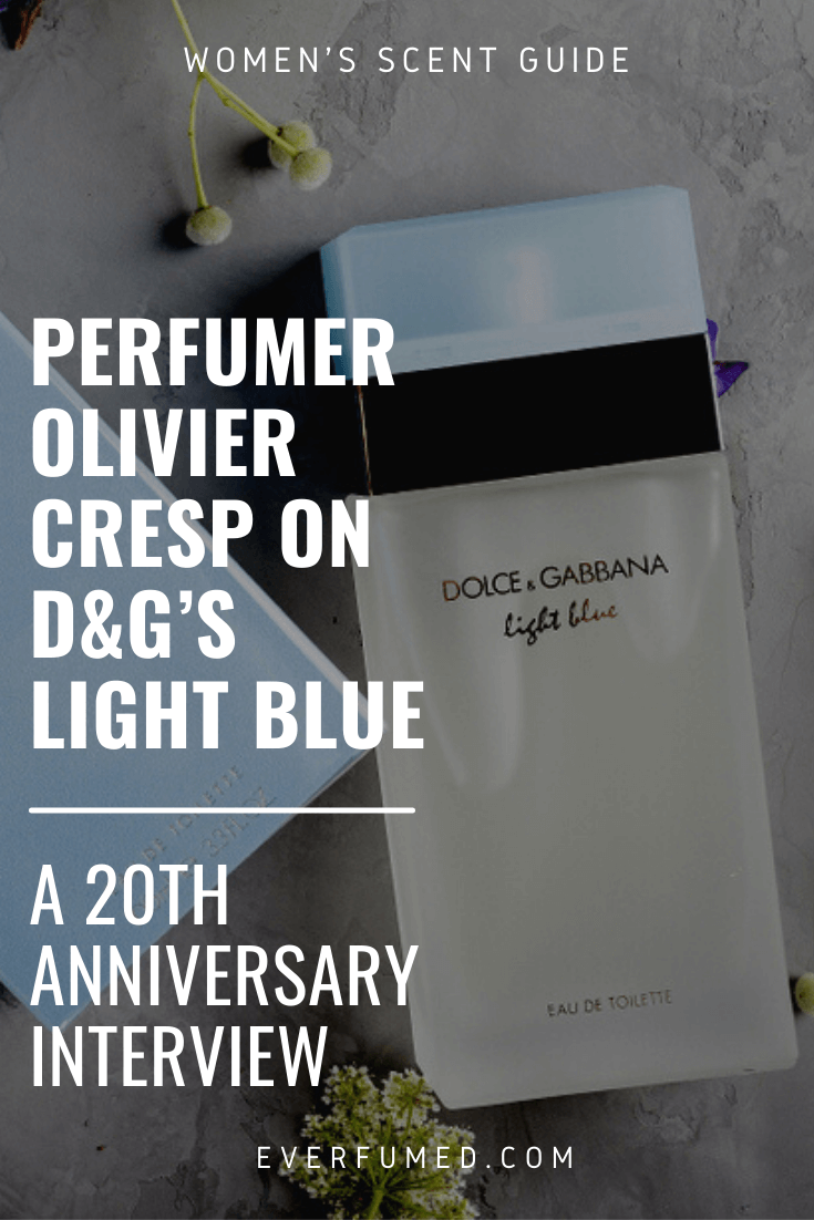 Olivier Crisp op Dolice en Gabbana Light Blue